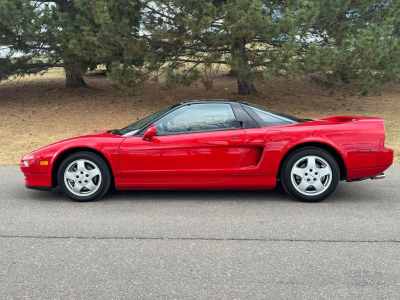 1991 Acura NSX in Formula Red over Black