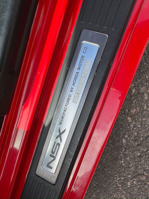 1991 Acura NSX in Formula Red over Black