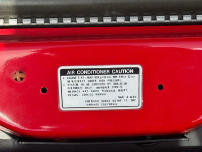 1991 Acura NSX in Formula Red over Black