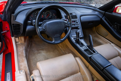 1995 Acura NSX in Formula Red over Tan