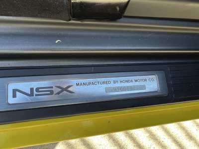 1991 Acura NSX in Spa Yellow over Black