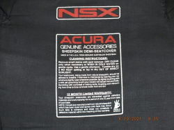 1993 Acura NSX in Berlina Black over Black
