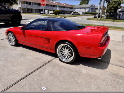 1992 Acura NSX in Formula Red over Black