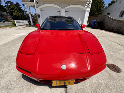 1992 Acura NSX in Formula Red over Black