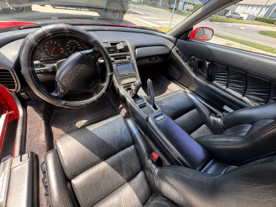 1992 Acura NSX in Formula Red over Black