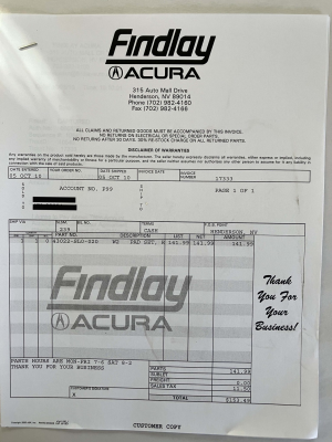 1995 Acura NSX in Purple over Tan