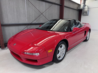 1991 Acura NSX in Formula Red over Ivory