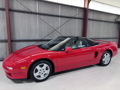 1991 Acura NSX in Formula Red over Ivory