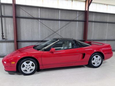 1991 Acura NSX in Formula Red over Ivory
