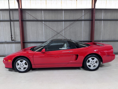 1991 Acura NSX in Formula Red over Ivory