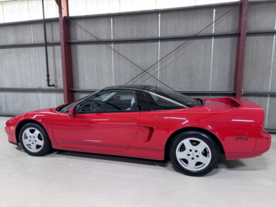 1991 Acura NSX in Formula Red over Ivory