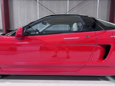1991 Acura NSX in Formula Red over Ivory