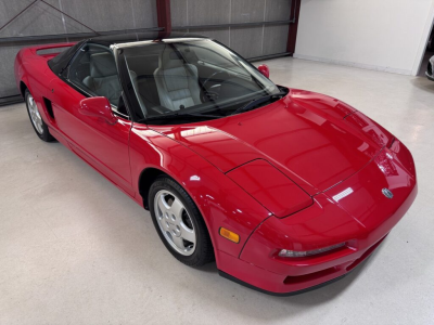 1991 Acura NSX in Formula Red over Ivory