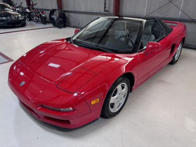 1991 Acura NSX in Formula Red over Ivory
