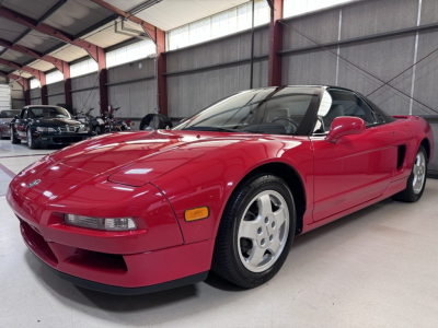 1991 Acura NSX in Formula Red over Ivory