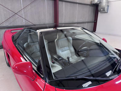 1991 Acura NSX in Formula Red over Ivory