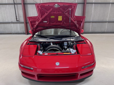 1991 Acura NSX in Formula Red over Ivory