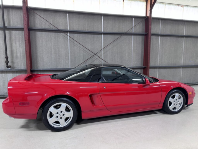 1991 Acura NSX in Formula Red over Ivory