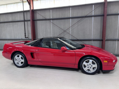 1991 Acura NSX in Formula Red over Ivory