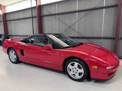 1991 Acura NSX in Formula Red over Ivory