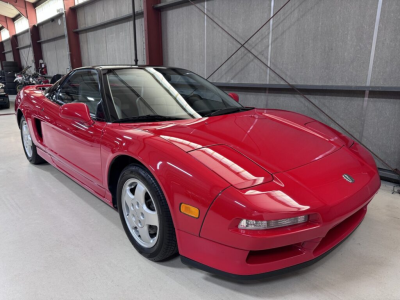 1991 Acura NSX in Formula Red over Ivory