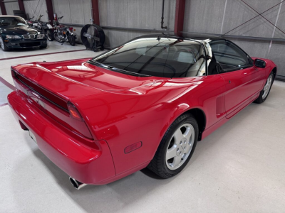 1991 Acura NSX in Formula Red over Ivory