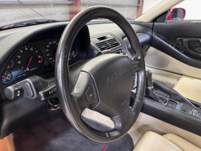 1991 Acura NSX in Formula Red over Ivory