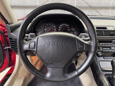 1991 Acura NSX in Formula Red over Ivory