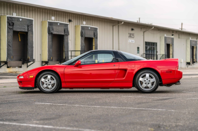 1991 Acura NSX in Formula Red over Ivory