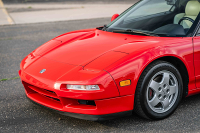 1991 Acura NSX in Formula Red over Ivory