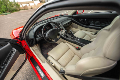 1991 Acura NSX in Formula Red over Ivory