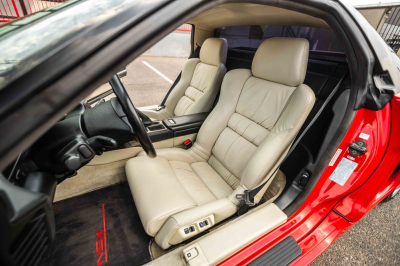 1991 Acura NSX in Formula Red over Ivory