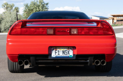 1991 Acura NSX in Formula Red over Ivory