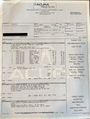 1995 Acura NSX in Purple over Tan