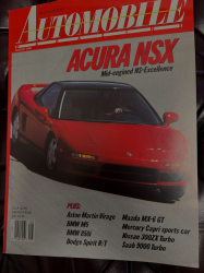 1991 Acura NSX in Berlina Black over Black