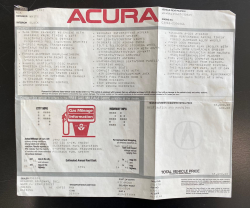 1992 Acura NSX in Grand Prix White over Black