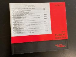 1992 Acura NSX in Grand Prix White over Black