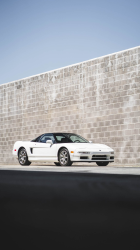 1992 Acura NSX in Grand Prix White over Black