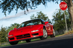 1991 Acura NSX in Formula Red over Ivory