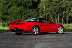 1991 Acura NSX in Formula Red over Ivory