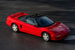 1991 Acura NSX in Formula Red over Ivory