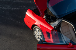 1991 Acura NSX in Formula Red over Ivory
