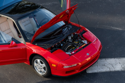 1991 Acura NSX in Formula Red over Ivory