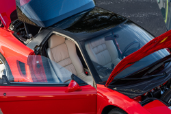 1991 Acura NSX in Formula Red over Ivory