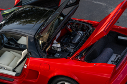 1991 Acura NSX in Formula Red over Ivory