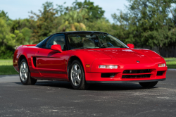 1991 Acura NSX in Formula Red over Ivory