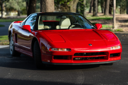 1991 Acura NSX in Formula Red over Ivory