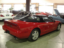 1991 Acura NSX in Formula Red over Ivory