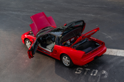 1991 Acura NSX in Formula Red over Ivory