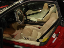 1991 Acura NSX in Formula Red over Ivory